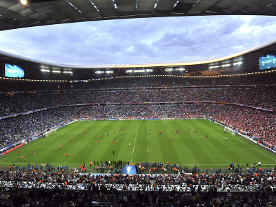 Na snímke futbalový štadión Allianz Aréna v Mníchove