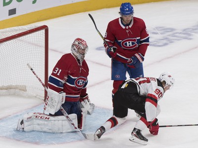 Hráči Canadiens práve inkasovali gól