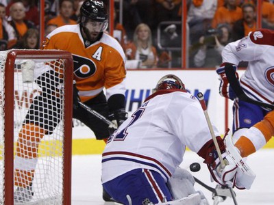 Simon Gagne a Jaroslav Halák