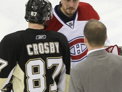 Jaroslav Halák a Sidney Crosby