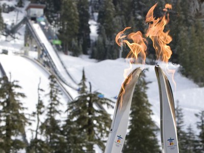 Skokanský mostík vo Whistleri