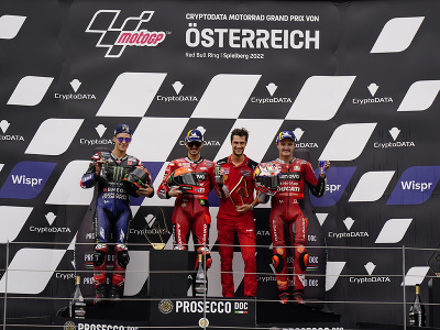 Taliansky jazdec Francesco Bagnaia triumfoval v triede MotoGP na nedeľnej VC Rakúska 