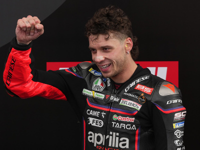 Taliansky motocyklový pretekár Marco