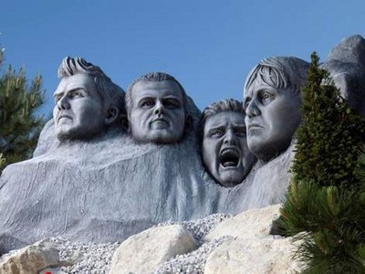Mount Rushmore s britskými