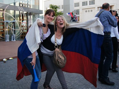 Pozápasové oslavy fanúšikov v Bratislave
