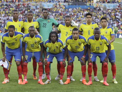 Nastúpený káder Ekvádoru pred zápasom s Francúzmi