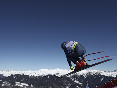 Aleksander Aamodt Kilde počas zjazdu mužov na MS v lyžovaní