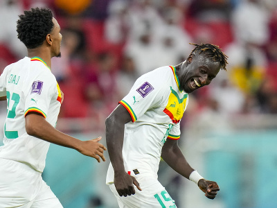 Futbalisti Senegalu oslavujú gól