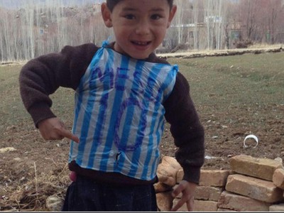 Fotografie ako päťročný afganský