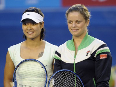 Na Li a Kim Clijstersová pred finále