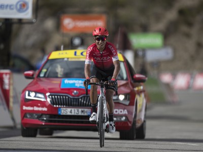 Na snímke kolumbijský cyklista Nairo Quintana vyhral záverečnú 7. etapu pretekov Paríž - Nice