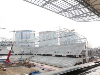 Kontrolný deň výstavby Národného futbalového štadióna