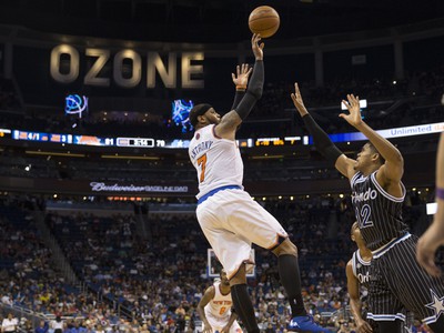 Carmelo Anthony (7, NY Knicks), Orlando Magic's Tobias Harris (12)