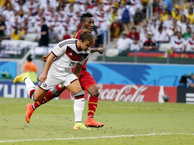 Mario Goetze dáva vedúci gól Nemecka
