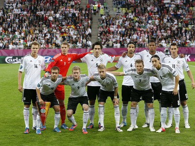 Nemecká jedenástka pred zápasom s Gréckom