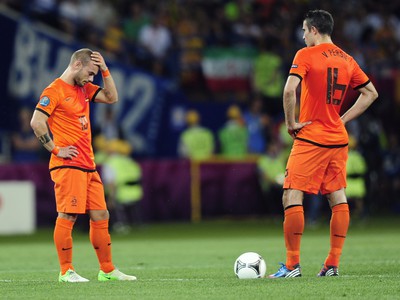 Wesley Sneijder a Robin van Persie