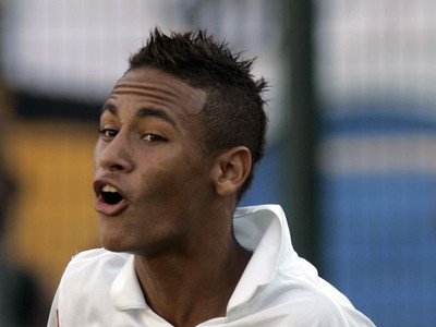 Neymar v drese Santosu