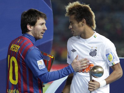 Messi a Neymar -