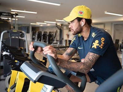 Neymar počas tréningu