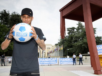 Na snímke brazílsky útočník francúzskeho mužstva Paríž St. Germain Neymar 