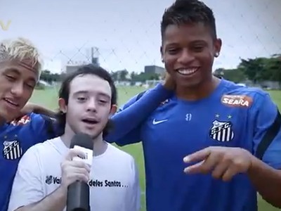 Neymar so spoluhráčmi z