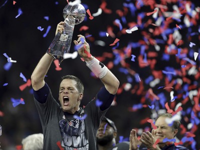 Tom Brady oslavuje