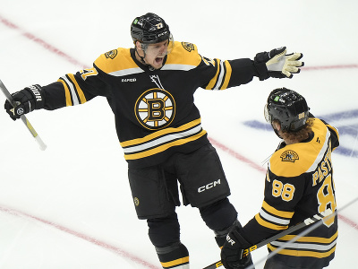  Hampus Lindholm a David Pastrňák