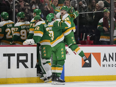 Radosť hokejistov Minnesoty Wild