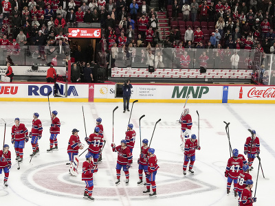 Ďakovačka fanúšikom v podaní hráčov Montrealu