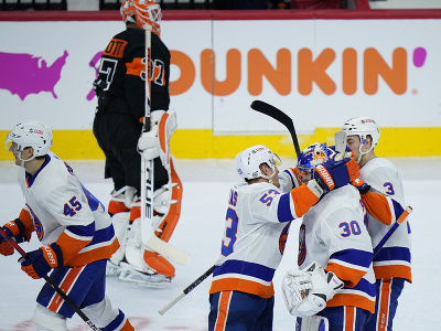 Radosť hráčov NY Islanders z triumfu