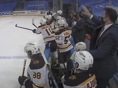 Striedačku Bostonu Bruins zachvátila panika po chybe brankára Raska