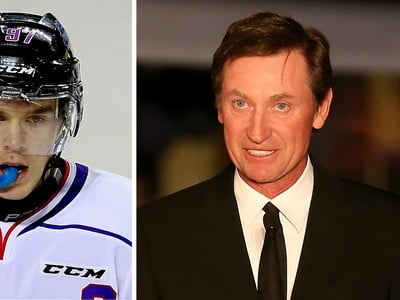Connor McDavid a Wayne Gretzky