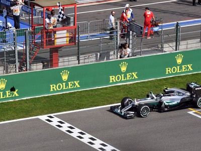 Nico Rosberg v cieli Veľkej ceny Belgicka