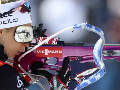 Nórska biatlonistka Ingrid Landmarková Tandrevoldová 