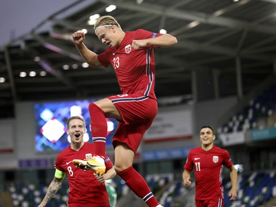 Erling Haaland oslavuje gól
