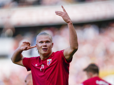 Erling Haaland a jeho gólové oslavy v drese Nórska