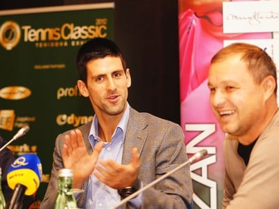 Novak Djokovič a Marián Vajda