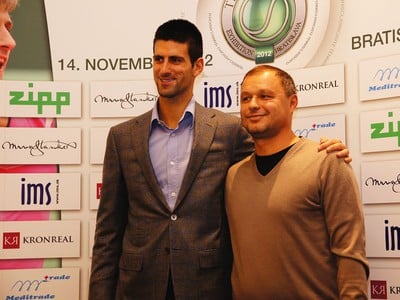 Novak Djokovič a Marián Vajda