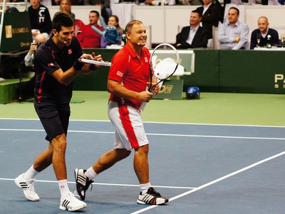 Novak Djokovič a Marián Vajda