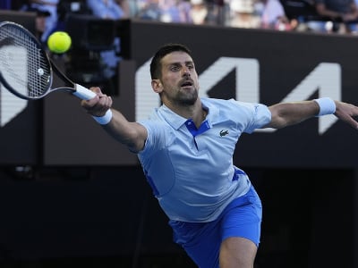 Srbský tenista Novak Djokovič počas Australian Open 2024