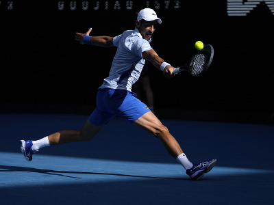 Srbský tenista Novak Djokovič počas Australian Open 2024