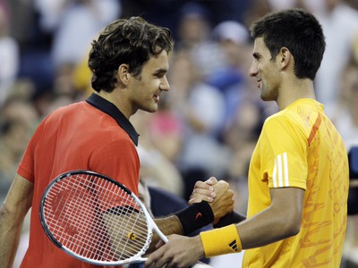 Roger Federer a Novak
