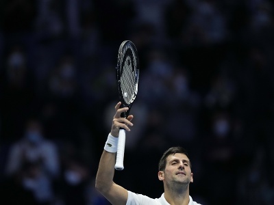 Novak Djokovič na Turnaji majstrov oslávil postup do semifinále