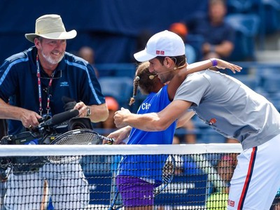 Novak Djokovič bavil deti na populárnom Kids Day pred začiatkom US Open