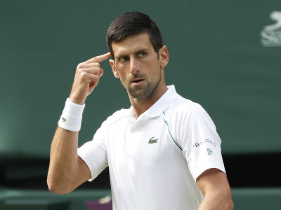Novak Djokovič vo finále Wimbledonu 
