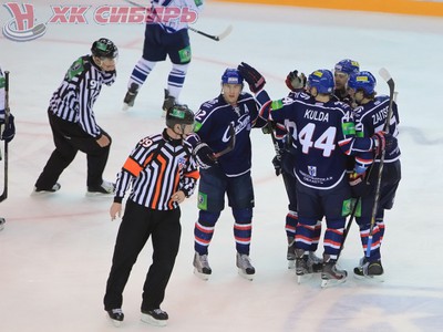 Radosť hráčov Novosibirsku