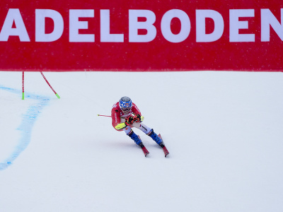Marco Odermatt v 1. kole obrovského slalomu