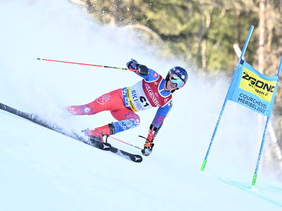 Na snímke slovenský lyžiar Martin Hyška počas 1. kola obrovského slalomu mužov na MS v alpskom lyžovaní vo francúzskom stredisku Courchevel-Méribel