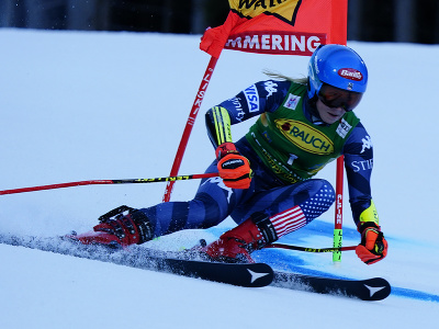 Mikaela Shiffrinová v prvom kole obrovského slalomu