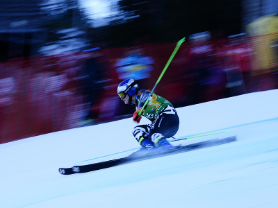 Alice Robinsonová počas 2. kola obrovského slalomu